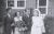 Edward Randolph Goodwin and Virginia Ruth Ferguson Wedding (7 July 1945) with Conrad H Goodwin Jr and Maria Lee Goodwin (Edwards siblings)